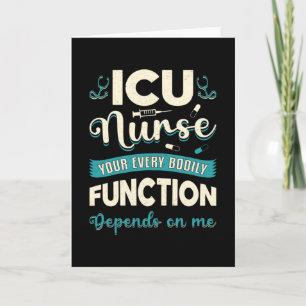 ICU Nurse Medicine Akut Kärlek Ambulance Funny Kort