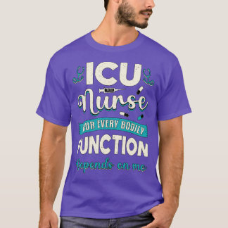 Icu Nurse Medicine Akut Kärlek Ambulance Funny T Shirt