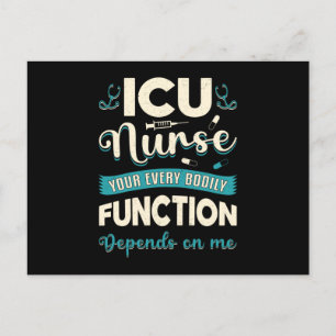 ICU Nurse Medicine Akut Kärlek Ambulance Funny Vykort