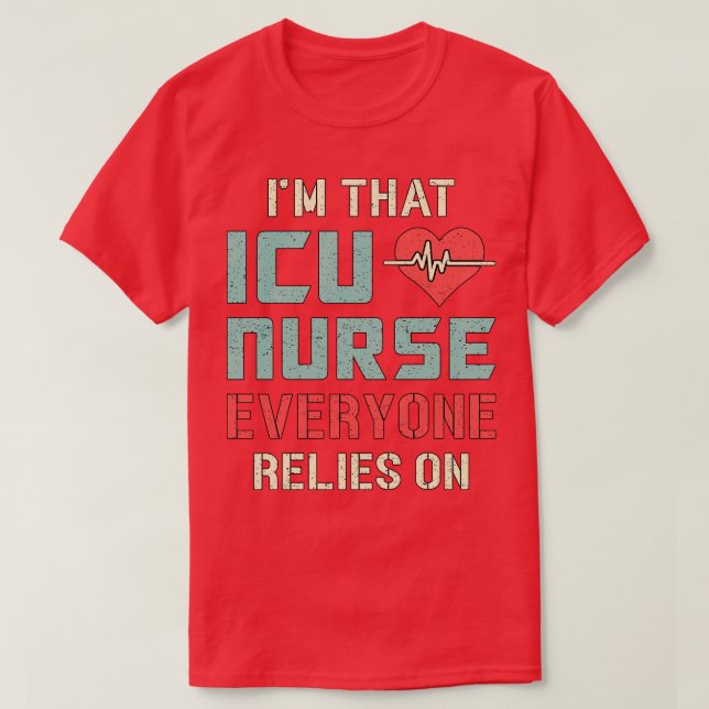 Icu Nurse Nursery Akut Ambulance Kärlek Funny T Shirt (Design framsida)