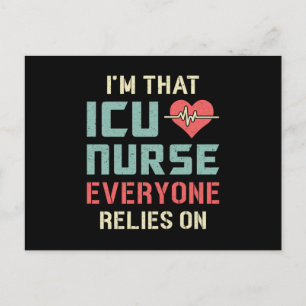 ICU Nurse Nursery Akut Ambulance Kärlek Funny Vykort