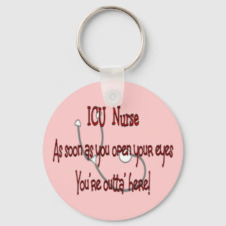 ICU Nurse "Open Öga You are Outt'a here" Nyckelring