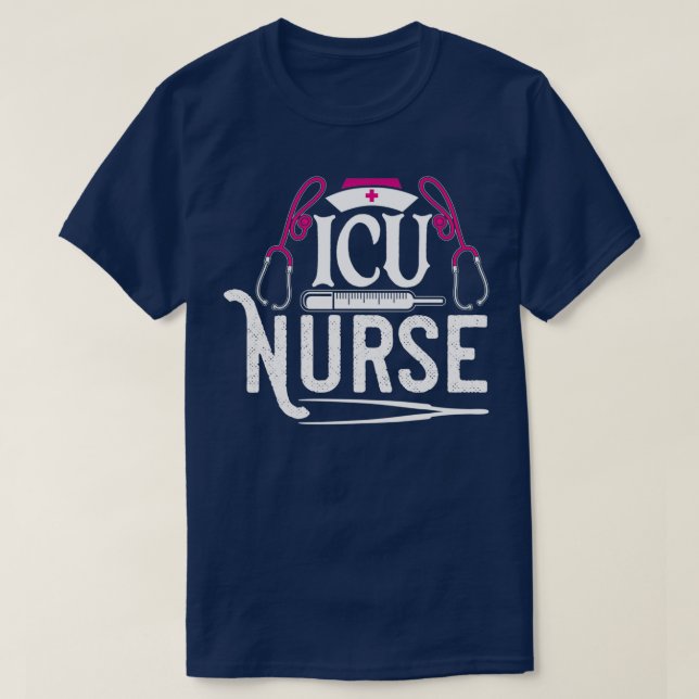 Icu Nurse T Shirt (Design framsida)
