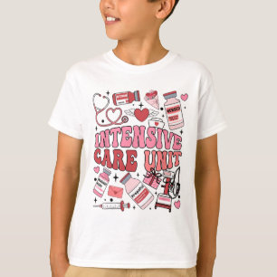 Icu Nurse Valentine Day Intensive Care Unit Team T Shirt