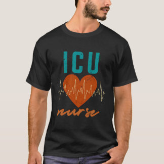 Icu Nurse Work School Nursing Funny Team Squad Gif T Shirt