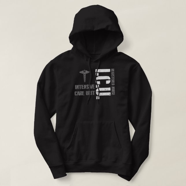 ICU Registrerad sjukförsäkringsenhet RN Personal Hoodie (Design framsida)
