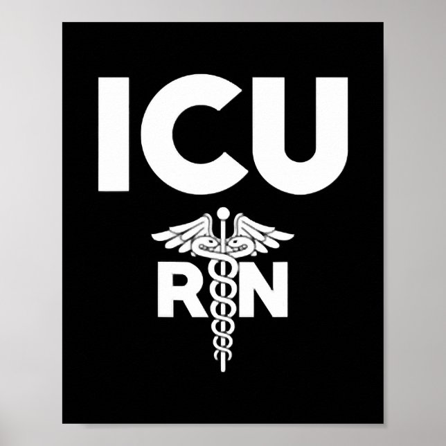 ICU Registrerad sjukförsäkringsenhet RN Personal Poster (Framsidan)