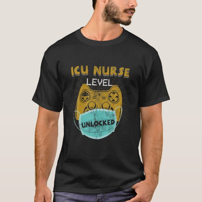 ICU-sjukkassenivå olåst ny intensiv vård T Shirt (Framsida)