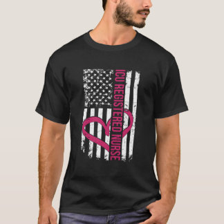 Icu Sjuksköterska Flagga Sjuksköterskor Examen Upp T Shirt