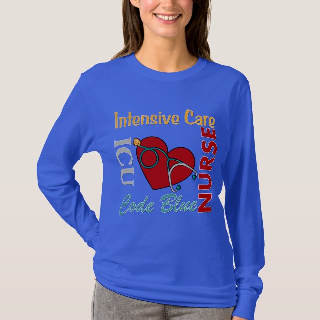 ICU - Sjuksköterska T-shirt (Framsida)