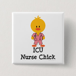 ICU-sjuksköterskachicken knäppas Knapp