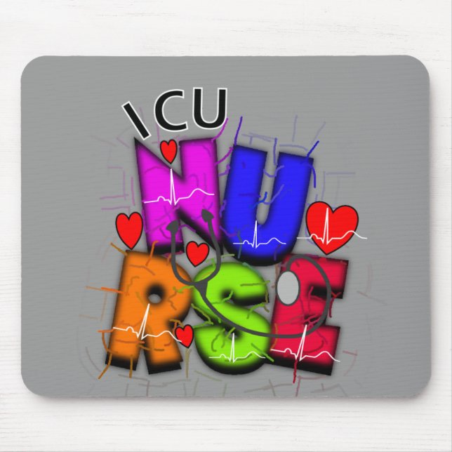 ICU-sjuksköterskagåvor, Artsy QRS-design Musmatta (Framsidan)