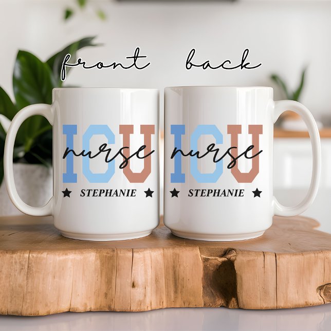 ICU-sjuksköterskekopp, Personlig gåva till omtacks Kaffemugg (ICU nurse mug, nurse appreciation gift, custom nurse mug, nurse gift for her, medical student gift,)