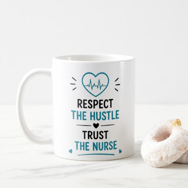 ICU-sjuksköterskekopp Roligt sjuksköterskepresent  Kaffemugg (Med munk)
