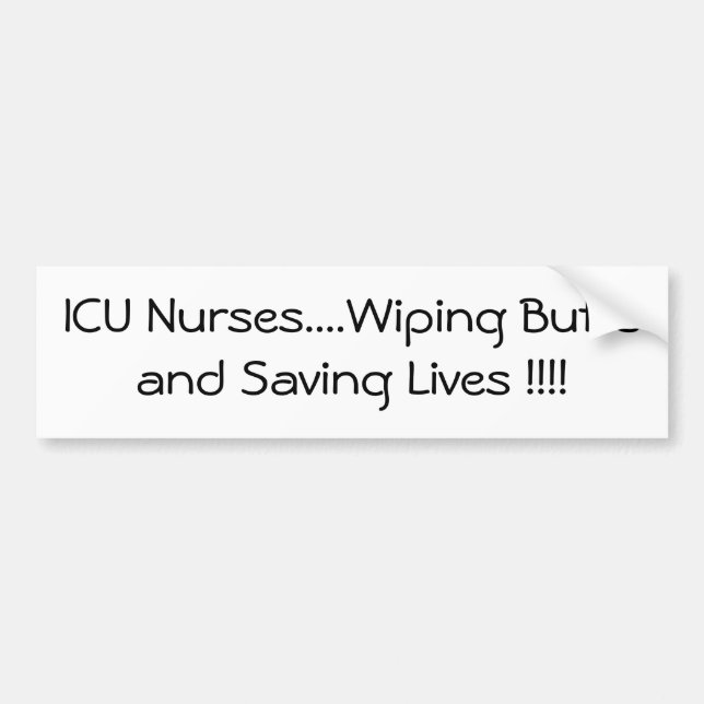ICU-sjuksköterskors credo Bildekal (Framsidan)