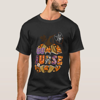 ICU-sköterska Leopard Halloween Pumpa Kostym T Shirt