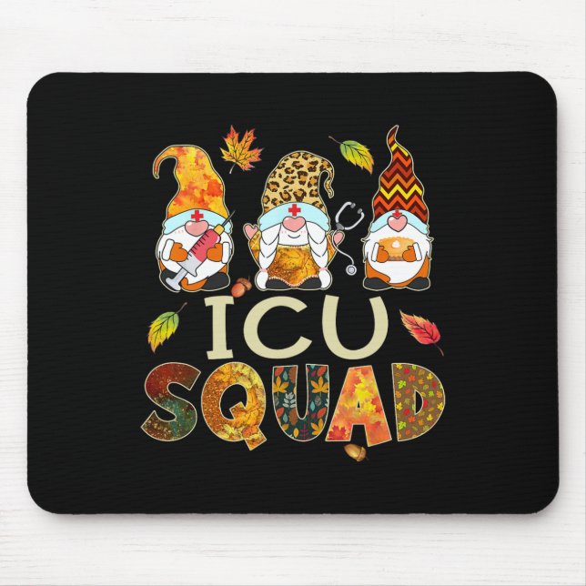 ICU Squad Gnome Nurse Leopard Thanksgiving Fall St Musmatta (Framsidan)