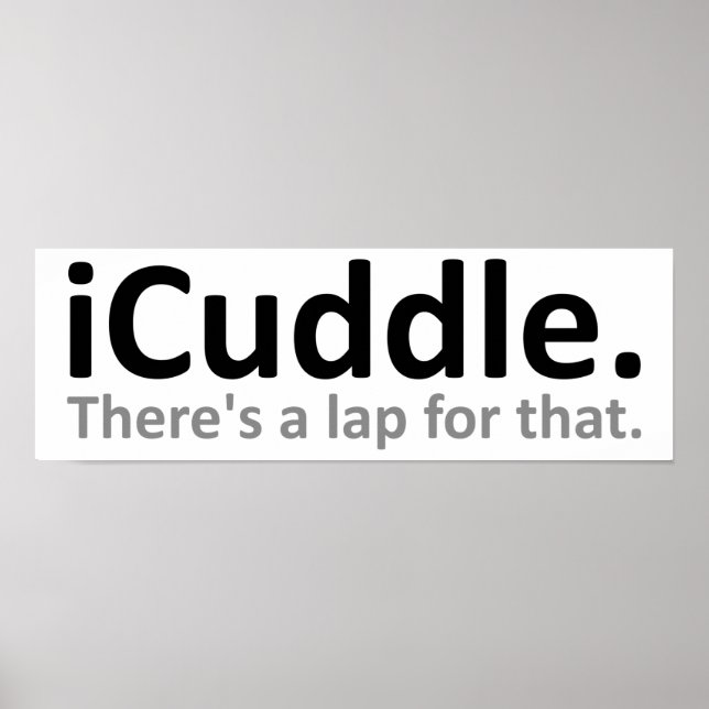iCuddle Funny Poster (Framsidan)