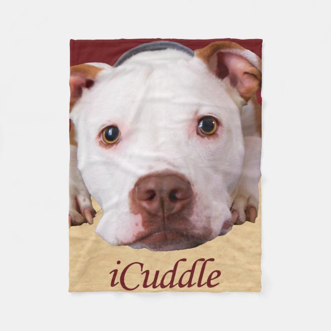 iCuddle Pitbull Fleecefilt (Framsidan)