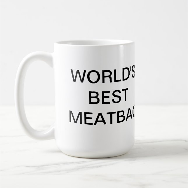 ICWXP-världs bäst Meatbag mugg (Vänster)