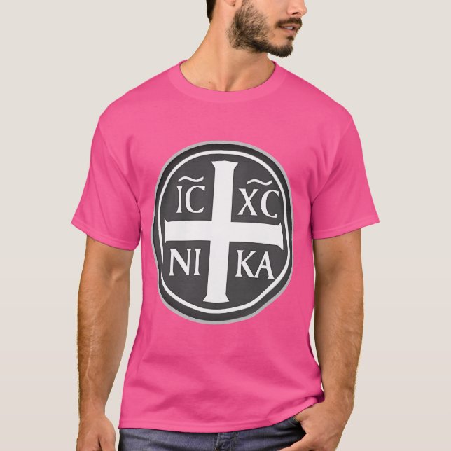 Icxc Nika Jesus Kor T Shirt (Framsida)