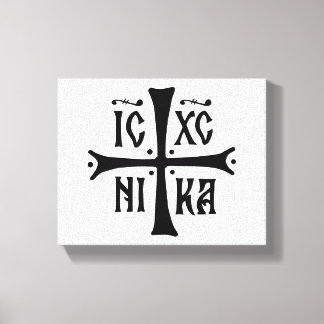 ICXCNIKA cross orthodox religion christianity symb Canvastryck