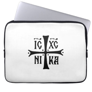 ICXCNIKA cross orthodox religion christianity symb Laptop Fodral