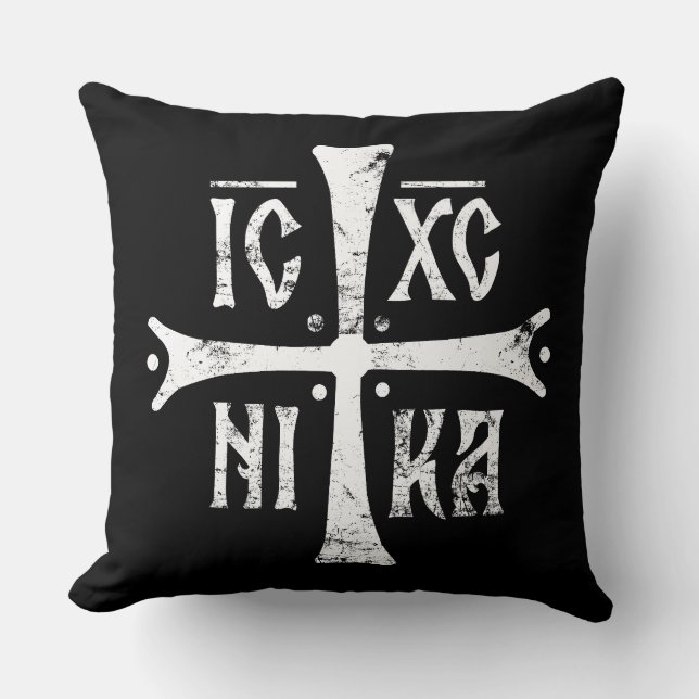 ICXCNIKA kors ortodox religion kristendom symbol Kudde (Framsida)