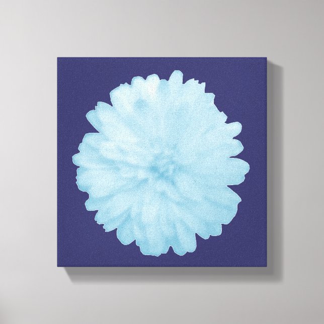 Icy Blue Marigold Canvastryck (Framsida)