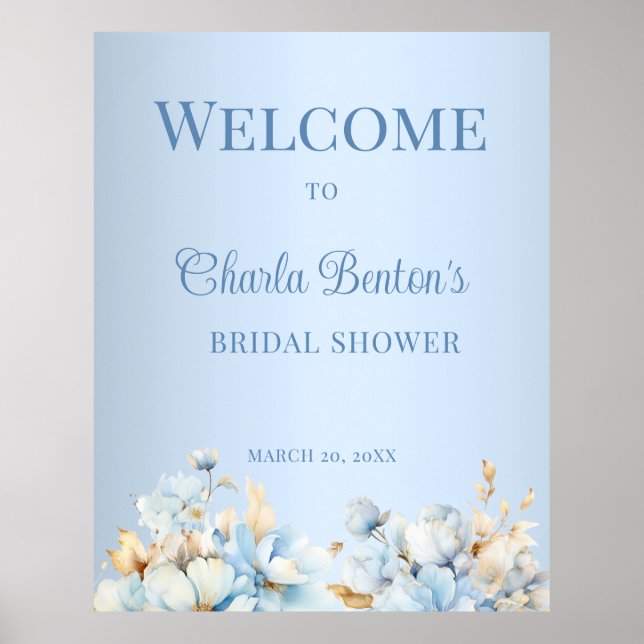 Icy Blue Romance Welcome Poster (Framsidan)