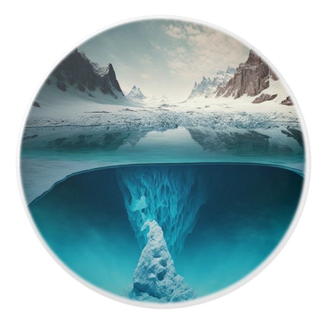 Icy Mountain View Knopp (Framsidan)