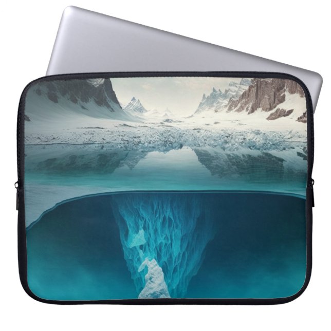Icy Mountain View Laptop Fodral (Framsidan)