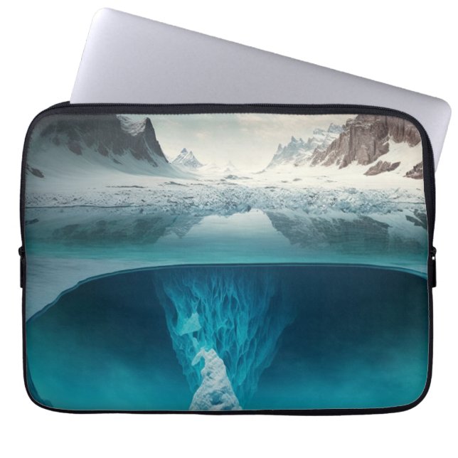 Icy Mountain View Laptop Fodral (Framsidan)