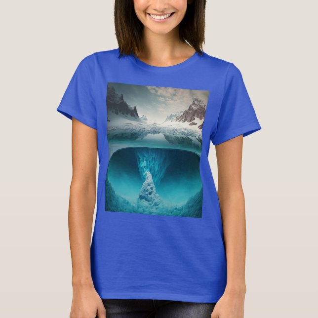 Icy Mountain View T Shirt (Framsida)