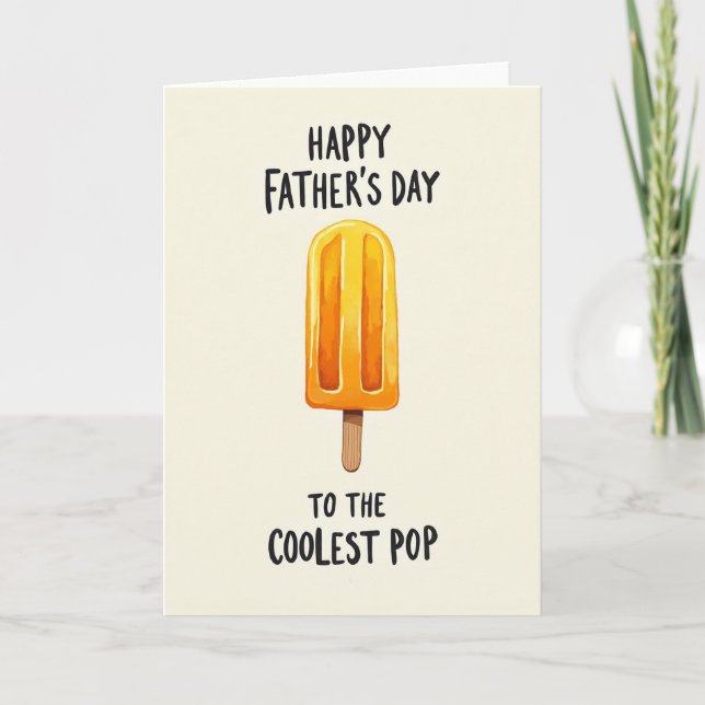 Icy Pop Fars Dag Konstkort Kort (Framsida)