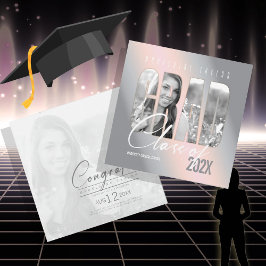 ID898 för Grad Cutout-fotoövertoning Inbjudningar