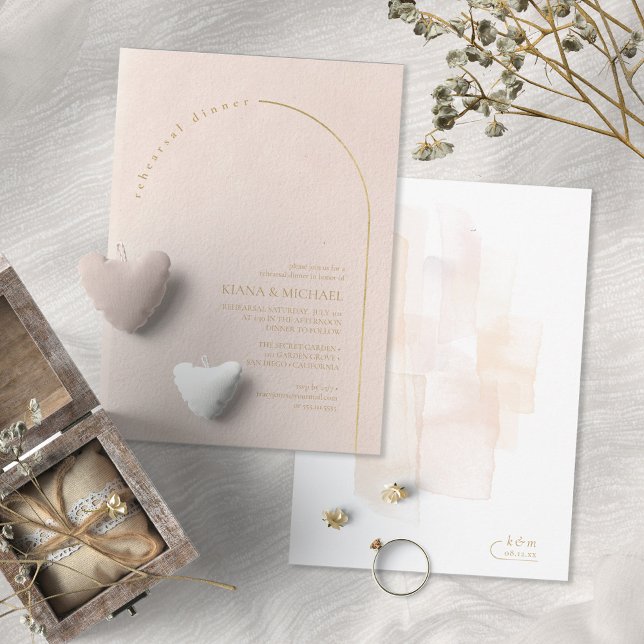  ID959 för Boho Oasis Bröllop Rehearsal Dinner Inbjudningar (Skapare uppladdad)