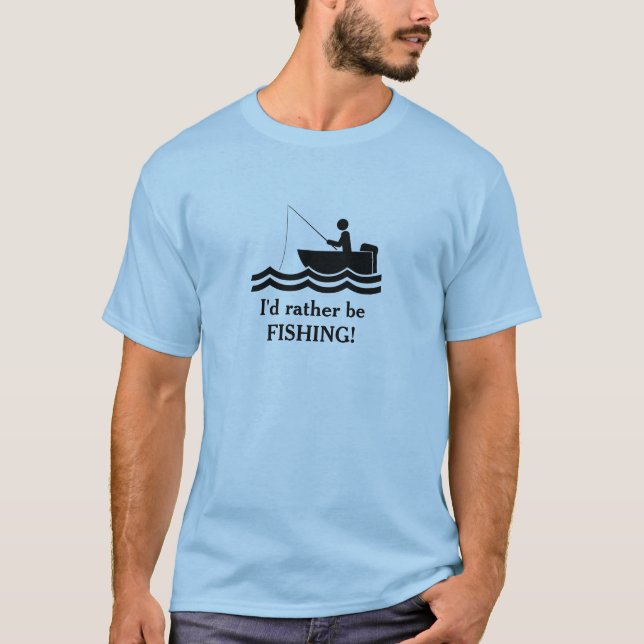 ID är snarare fiskets design - Tee Shirt (Framsida)