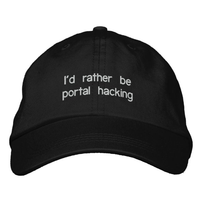 ID är snarare portalhackning Broderad Keps (Framsida)
