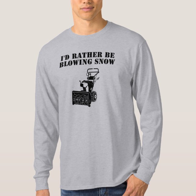 ID blåser ganska snö T-shirt (Framsida)