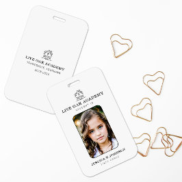 ID-bricka för Homeschool Student | Minimalistisk v