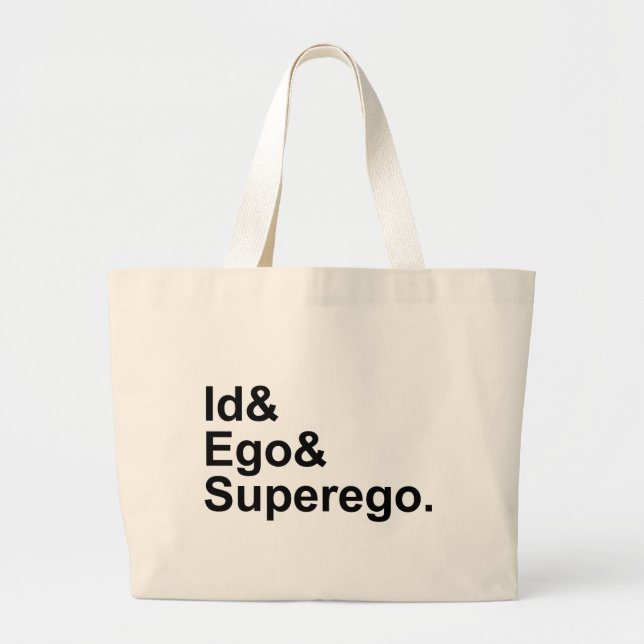 ID Ego Superego| Tre delar av Psyche Jumbo Tygkasse (Framsidan)