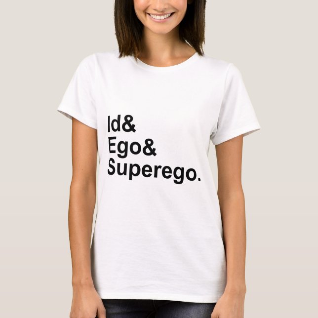 ID Ego Superego| Tre delar av Psyche Tee Shirt (Framsida)