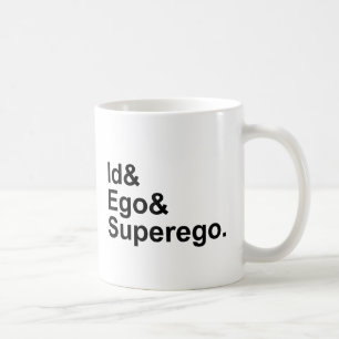 ID-EgoSuperego   tre delar av psykena Kaffemugg