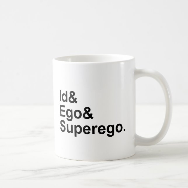 ID-EgoSuperego | tre delar av psykena Kaffemugg (Höger)