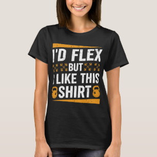ID Flex men jag gillar den här Shirt Fitness Gym M T