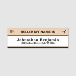 ID för Student-ID för Child Boy Kids ID Namnbricka