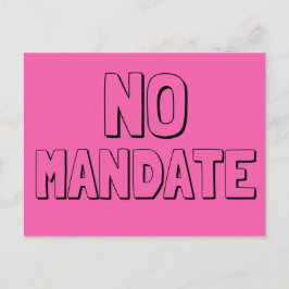 ID för Trump No Mandate Postcard Vykort