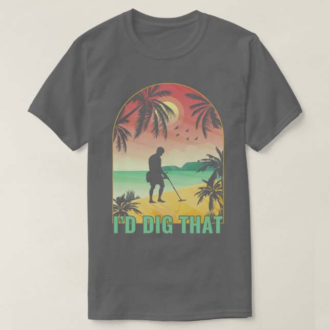 ID Gräver att Metall-avkännaren för funktionellt M T Shirt (Design framsida)