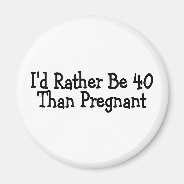 ID i stället för 40 än Gravid Magnet (Framsidan)